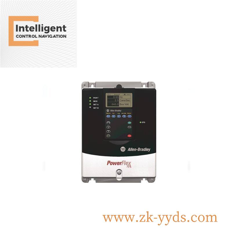 20ac5p0a0aynanc0_powerflex70_ac_drive.jpg Allen-Bradley 20AC5P0A0AYNANC0 Industrial AC Drive, 2.2kW